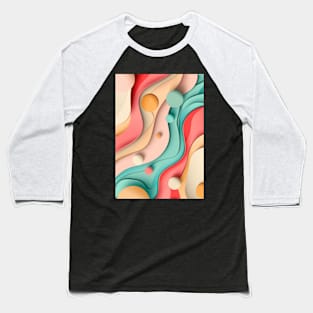 Color Swirl Harmony Baseball T-Shirt